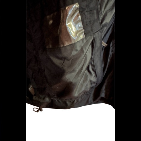 Men's Eddie Bauer Lined Black Rain Jacket, Size Large - Picture 5 of 6